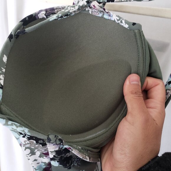 Ambrielle Woman Multicolor Strappy Push Up Top Piece Only Bathing Suit Size XL - Picture 9 of 13